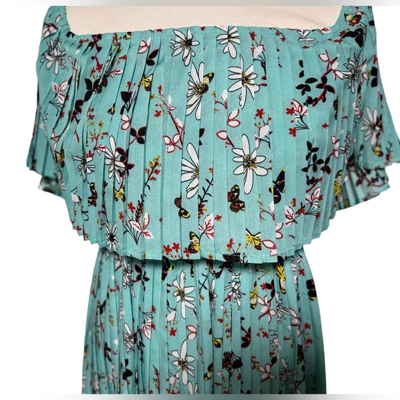 mondschein Women's Vintage Off Shoulder Evening Party Chiffon Maxi Dress size S - Picture 5 of 9